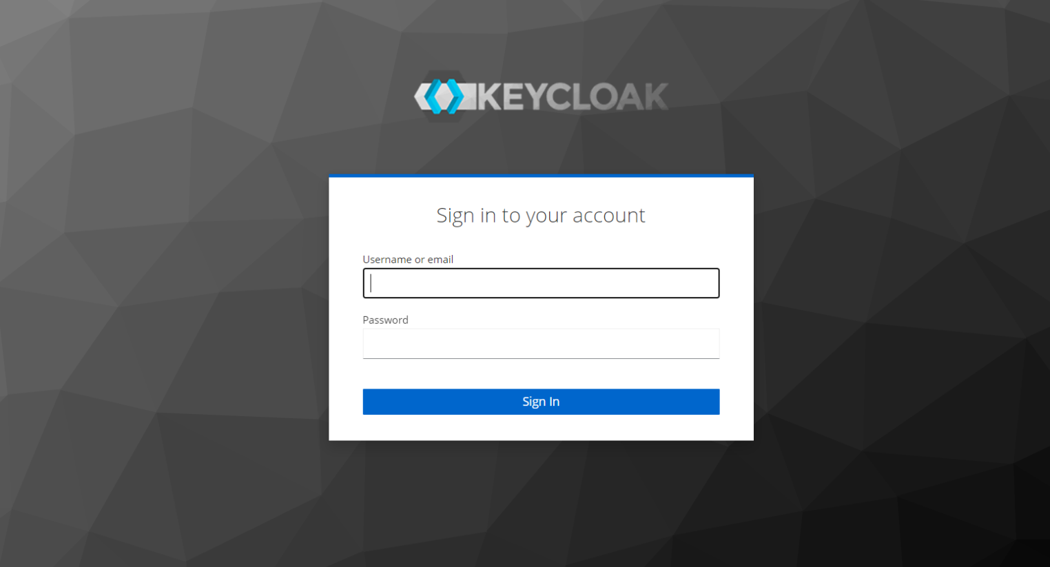 Tela de Login — antes