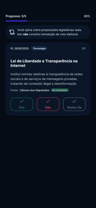 Feed de proposições